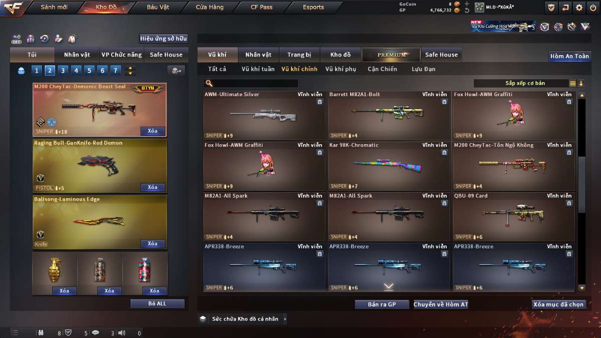shop acc cf uy tin gia re